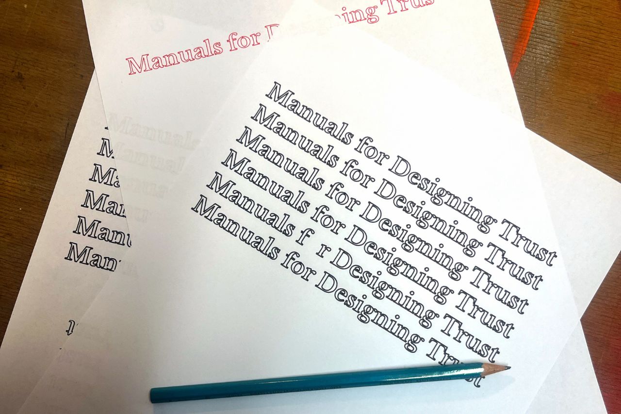Manuals for Designing Trust